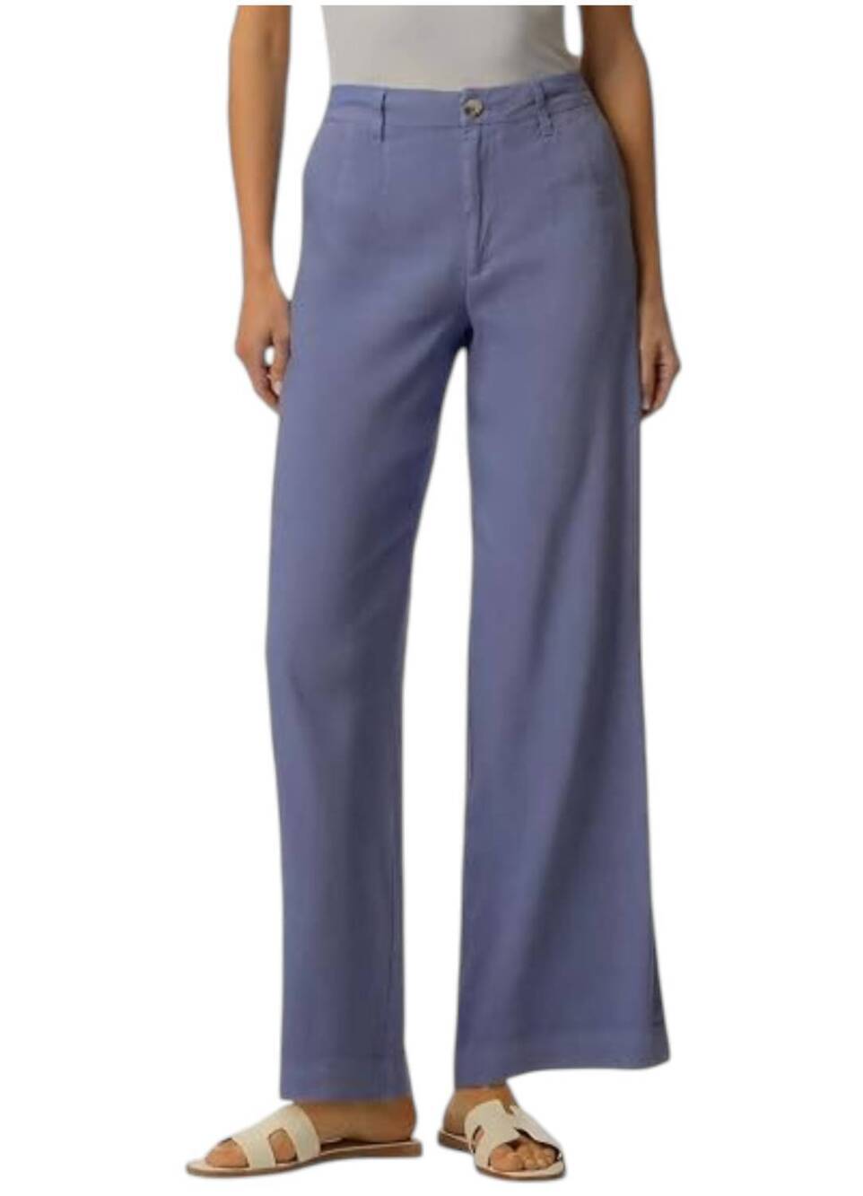 NEW KUT FROM THE KLOTH meg high-rise wide leg trouser in cornflower